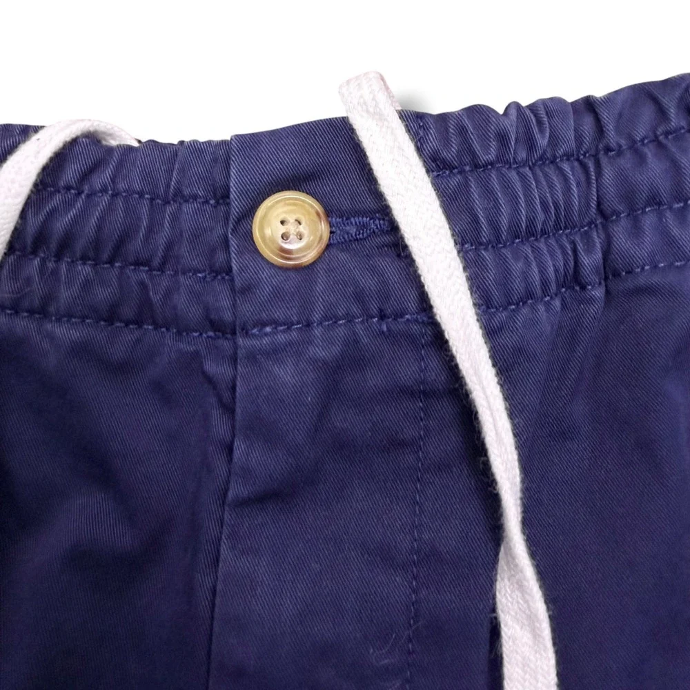 Polo Ralph Lauren Shorts Men M Navy Blue Stretch Pull On Preppy Pony 5